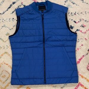 Banana Republic Men's Vibrant Blue Quilted Vest
